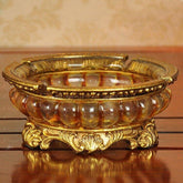 INPHIC-歐式琥珀色煙灰缸 樹脂工藝品 茶幾擺飾情人